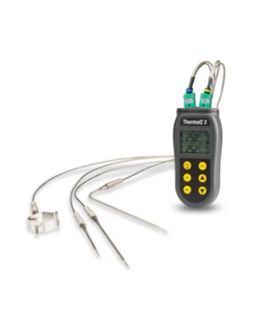 Termometro de cuatro canales con 4 Termocuplas Tipo K ETI 231-052